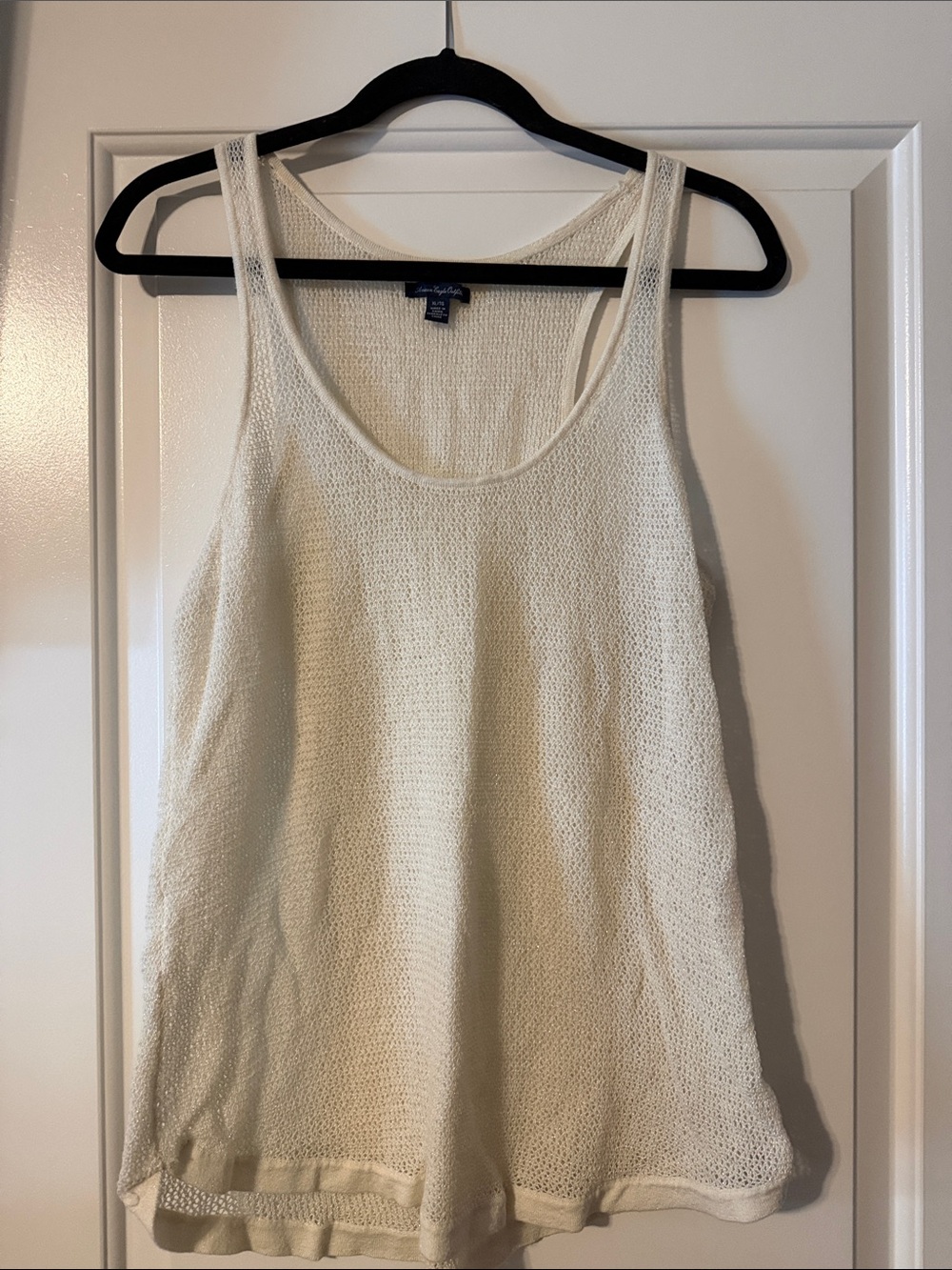 Lightweight Cream Knit Tank Top